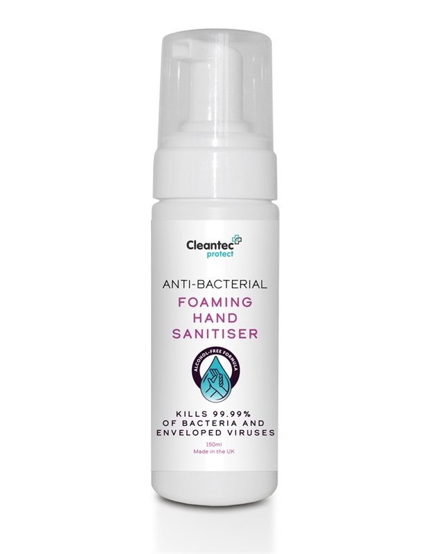 Cleantec Protect Alcohol Free Anti bacterial Foaming Hand Sanitiser 150ml